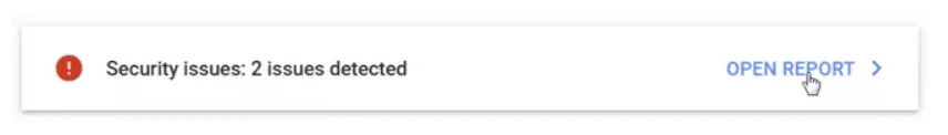 security issues detected google notification