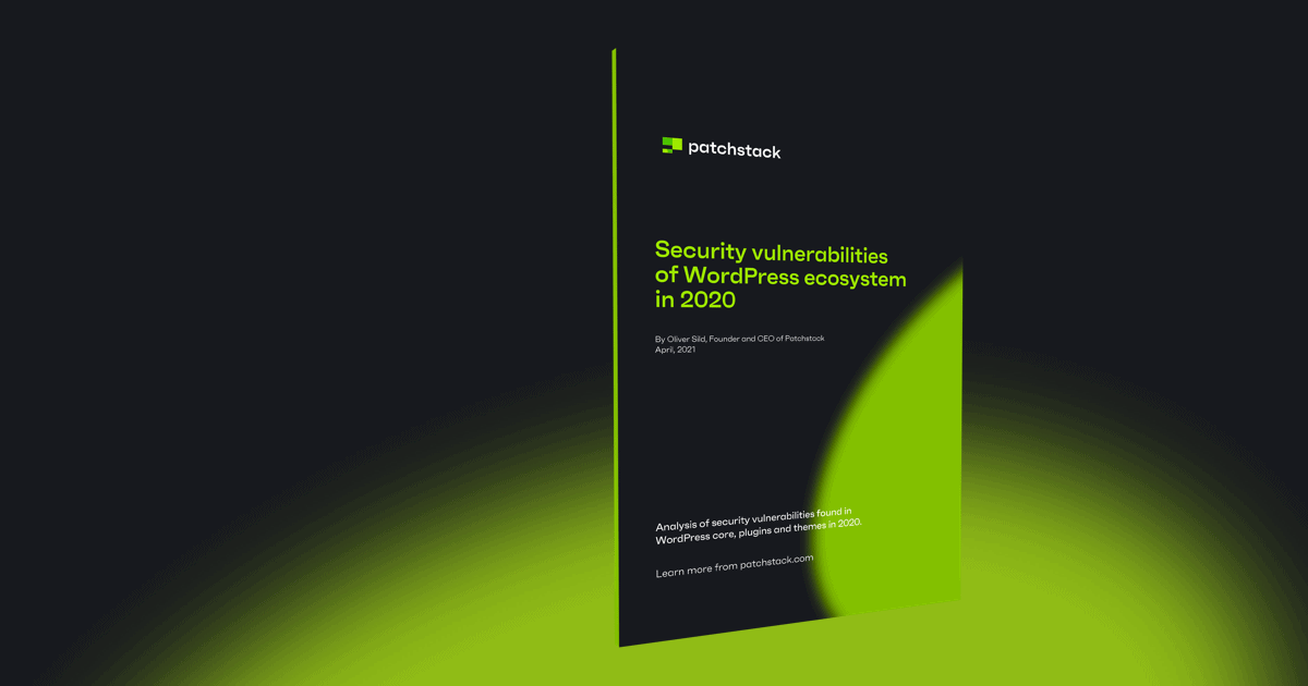 patchstack whitepaper wordpress security 2020