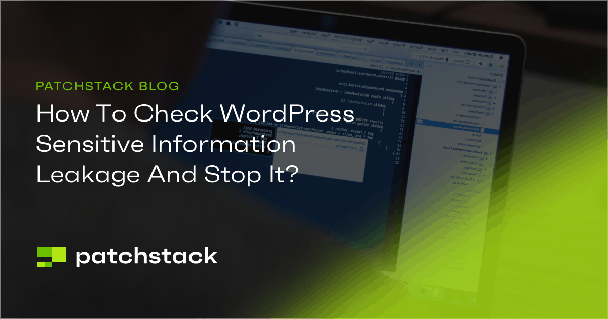 How To Check WordPress Sensitive Information Leakage And Stop It?