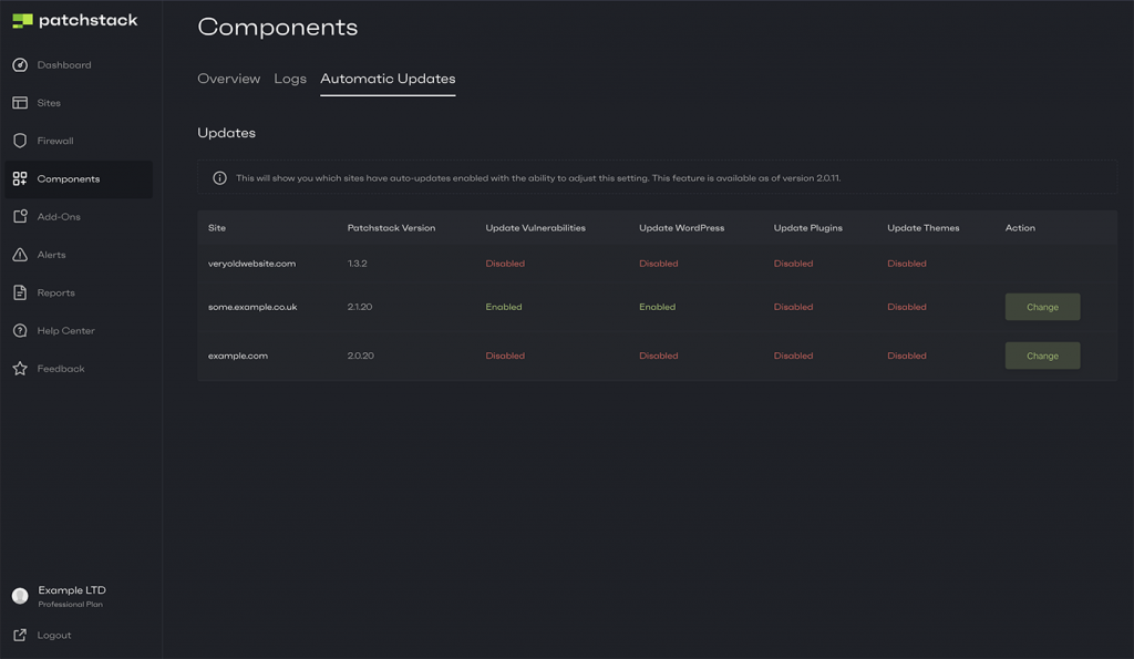 patchstack components