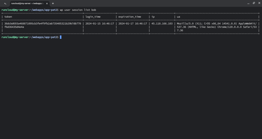 Forcing user logout in WordPress