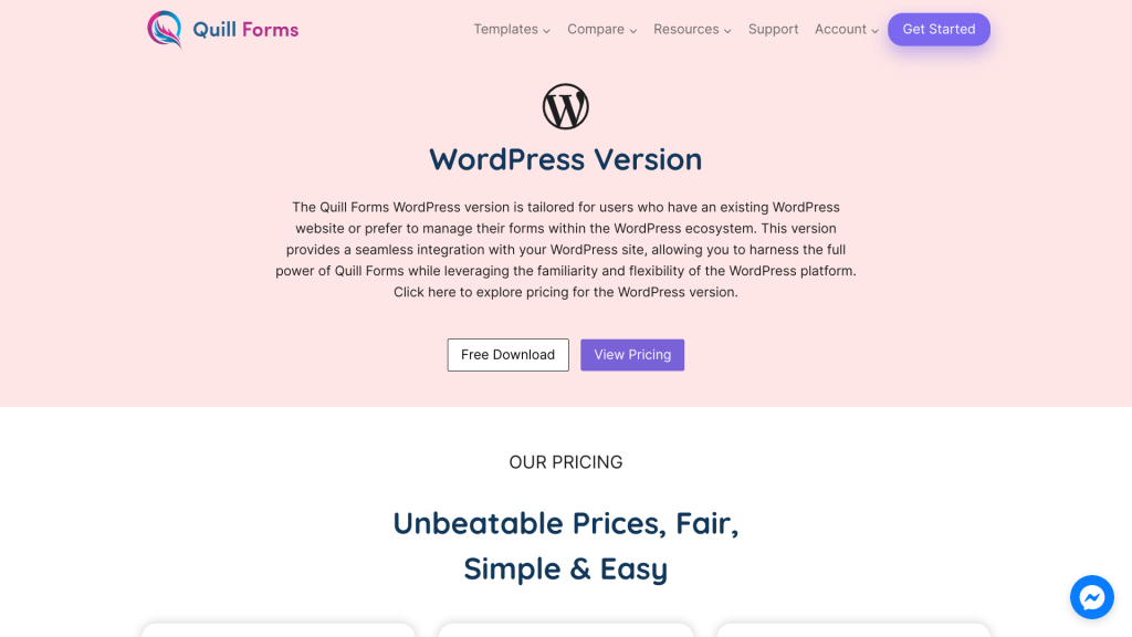 Quill Forms WordPress plugin
