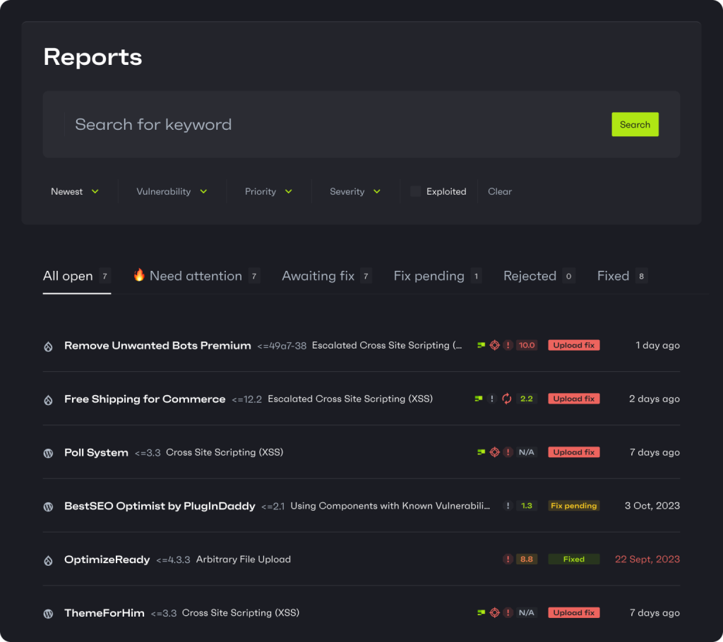 Patchstack's managed vulnerability disclosure program portal