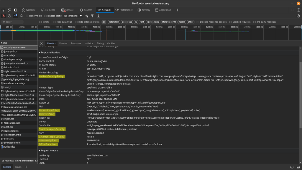 HTTP headers are usually not visible to website users, but you can open the Developer tools to inspect the website's response headers