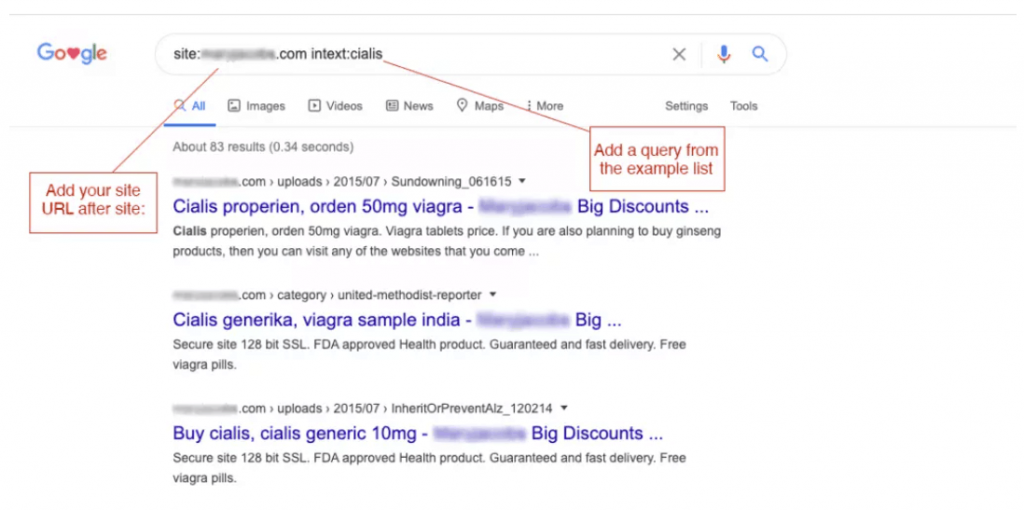 How to check if your site has SEO spam