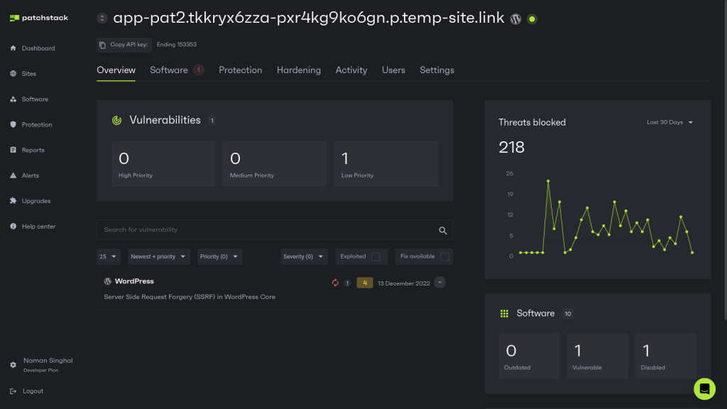 Patchstack significantly strengthens your WordPress security