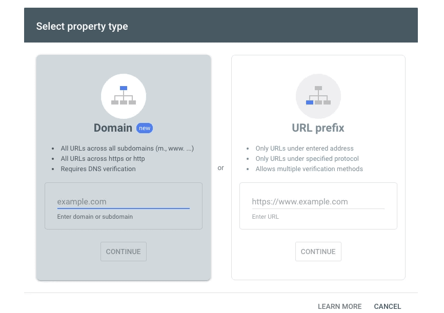 Add your site to Google Search Console