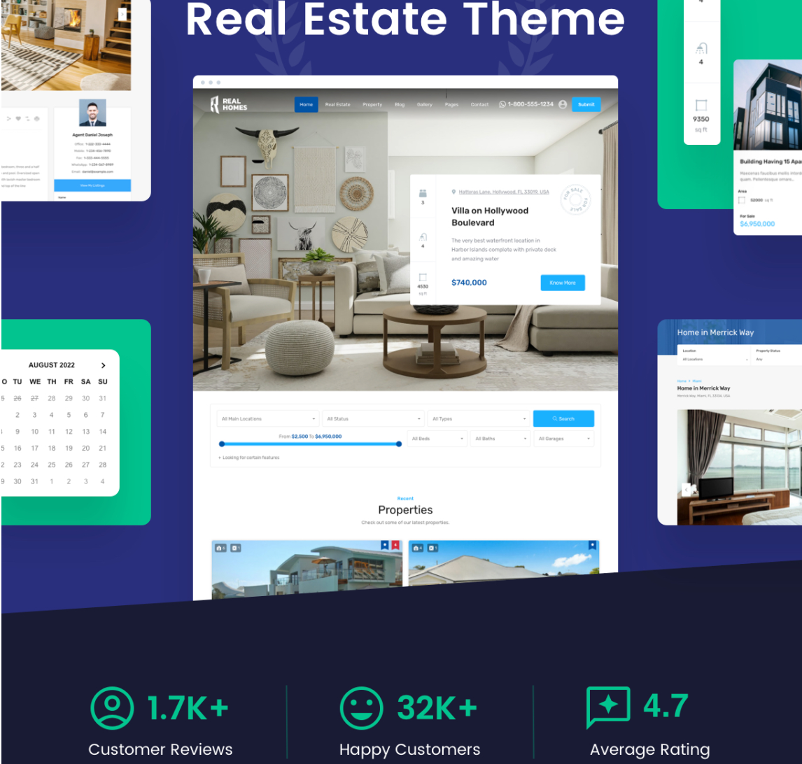 WordPress real estate theme and plugin