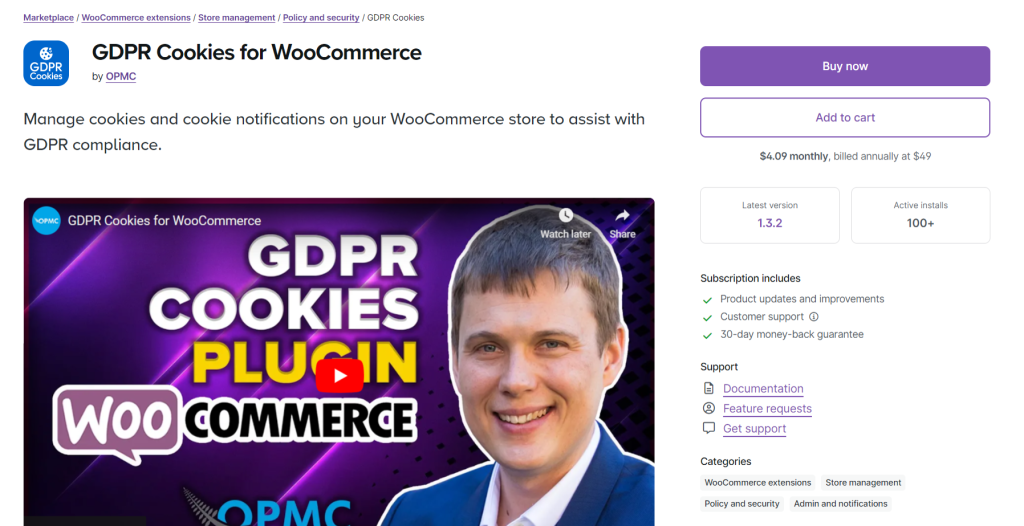 GDPR Cookies for WooCommerce 